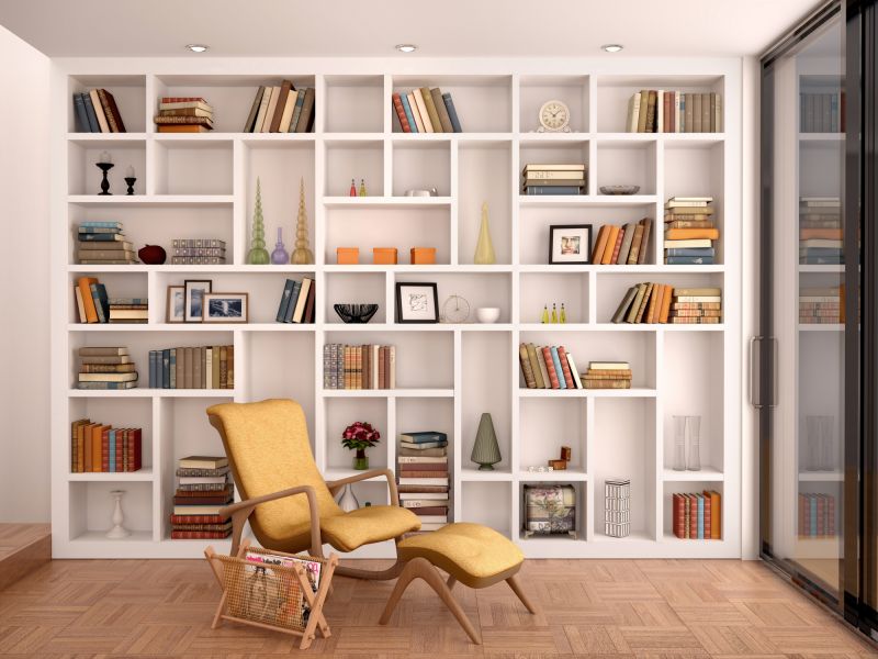 Custom Bookshelves Installation in Durham, NC