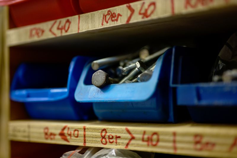Organized Garage Shelving